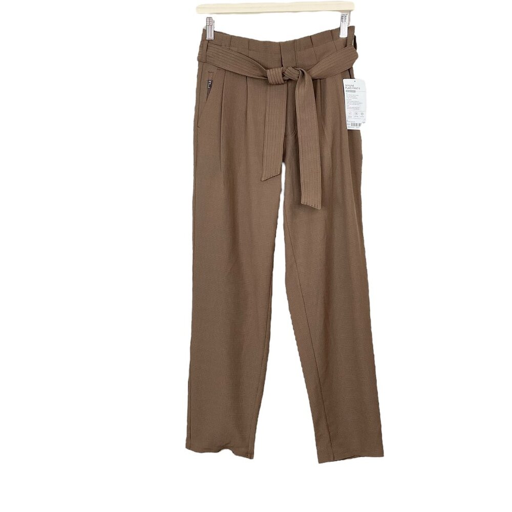 Athleta Skyline Plaid Pant ll Brown Size 2